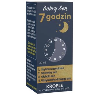 Dobry Sen 7 godzin, krople, smak owoców leśnych, 30 ml - zdjęcie produktu