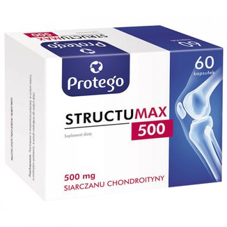 Protego Structumax 500, siarczan chondroityny 500 mg, 60 kapsułek - zdjęcie produktu