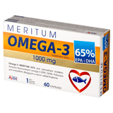 Avec Pharma Omega-3 Meritum 65%, 60 kapsułek Avec Pharma Omega-3 Meritum 65%, 60 kapsułek - miniaturka zdjęcia produktu