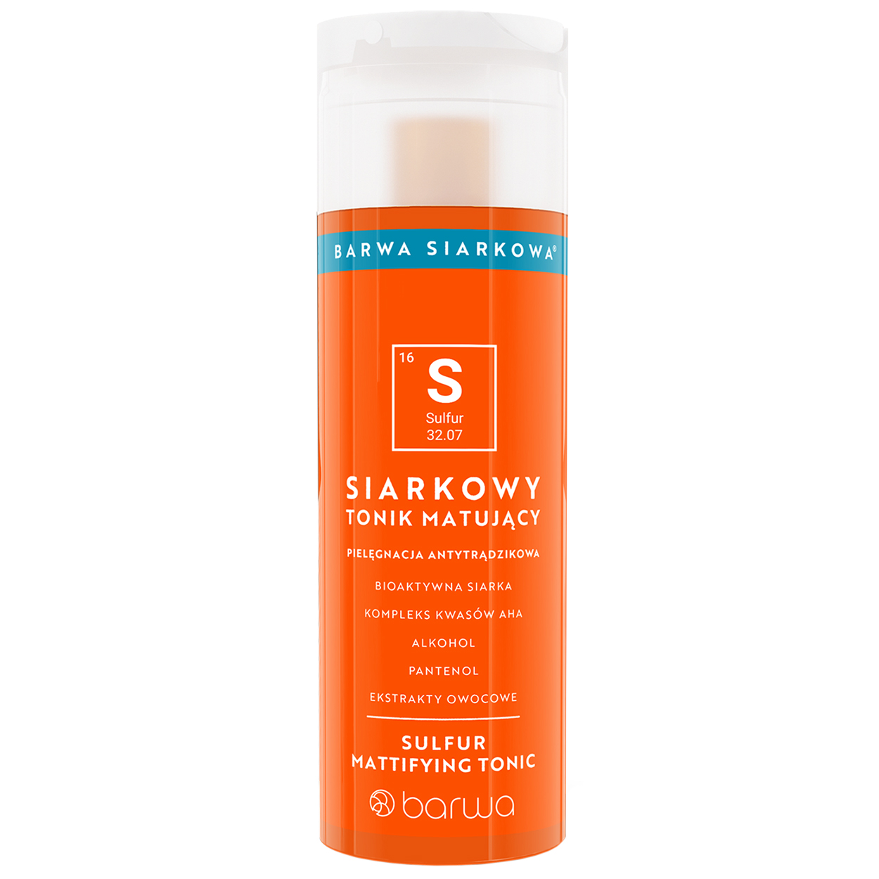 Nieznana Barwa Siarkowa, siarkowy tonik matujący, 200 ml — Składniki i ocena
