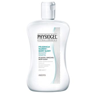 Physiogel, delikatny szampon, sucha i wrażliwa skóra głowy, 250 ml USZKODZONE OPAKOWANIE - zdjęcie produktu