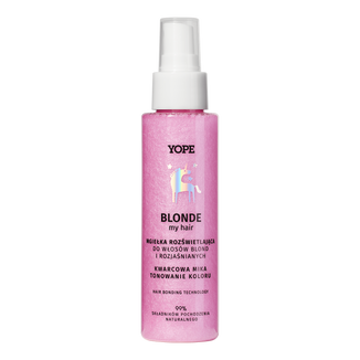 Yope Blonde My Hair, mgiełka rozświetlająca do włosów, kwarcowa, 100 ml USZKODZONE OPAKOWANIE - zdjęcie produktu