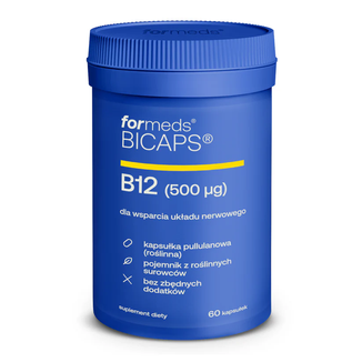 ForMeds Bicaps B12 500 µg, 60 kapsułek - zdjęcie produktu