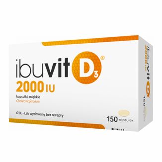 Ibuvit D3 2000 IU, 150 kapsułek USZKODZONE OPAKOWANIE - zdjęcie produktu