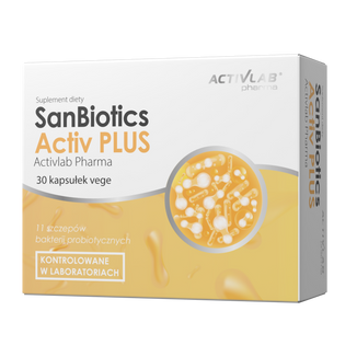 Activlab Pharma SanBiotics Activ Plus, 30 kapsułek vege - zdjęcie produktu