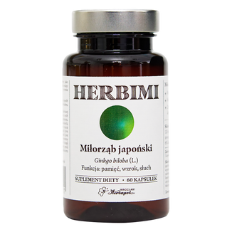 Herbimi Miłorząb Japoński, 60 kapsułek KRÓTKA DATA - zdjęcie produktu