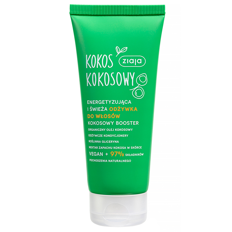 Nieznana Ziaja Kokos Kokosowy, energetyzująca i świeża odżywka do włosów, 100 ml