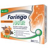 FaringoNatur, pastylki do ssania, smak pomarańczowy, 24 sztuki KRÓTKA DATA - miniaturka zdjęcia produktu