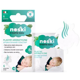 Noski, plastry aromatyczne dla dzieci, od 18 miesiąca, 6 sztuk - zdjęcie produktu