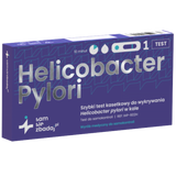 Sam się zbadaj Helicobacter pylori, szybki test do wykrywania antygenów Helicobacter pylori w kale, kasetkowy, 1 sztuka - miniaturka zdjęcia produktu