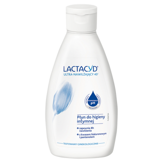 Lactacyd, ultra-nawilżający płyn do higieny intymnej 40+, 200 ml - zdjęcie produktu