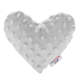 Bocioland, termofor serce, minky, jasny szary, 1 sztuka - miniaturka zdjęcia produktu