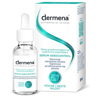 Dermena Sebocontrol, serum stymulujące odrastanie włosów, 50 ml USZKODZONE OPAKOWANIE - zdjęcie produktu