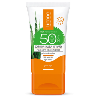 Lirene Sun, ochronna emulsja do twarzy, SPF 50, 50 ml - zdjęcie produktu