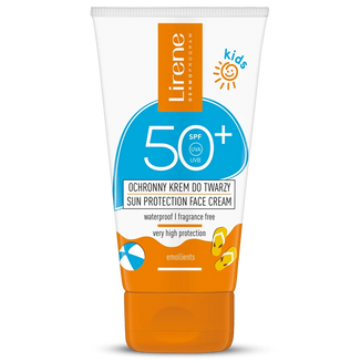 Lirene Sun Kids, krem ochronny do twarzy dla dzieci, SPF 50+, 50 ml - zdjęcie produktu