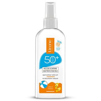 Lirene Sun Kids, mleczko ochronne dla dzieci, wanilia, SPF 50+, 150 ml - zdjęcie produktu