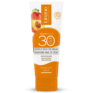 Lirene Peachy Shot, odżywczy krem pod makijaż, SPF 30, 50 ml USZKODZONE OPAKOWANIE Lirene Peachy Shot, odżywczy krem pod makijaż, SPF 30, 50 ml USZKODZONE OPAKOWANIE - zdjęcie produktu
