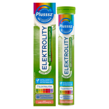 Plusssz Elektrolity 100% Ashwagandha Complex, smak jabłko-mięta, 24 tabletki musujące USZKODZONE OPAKOWANIE - miniaturka zdjęcia produktu