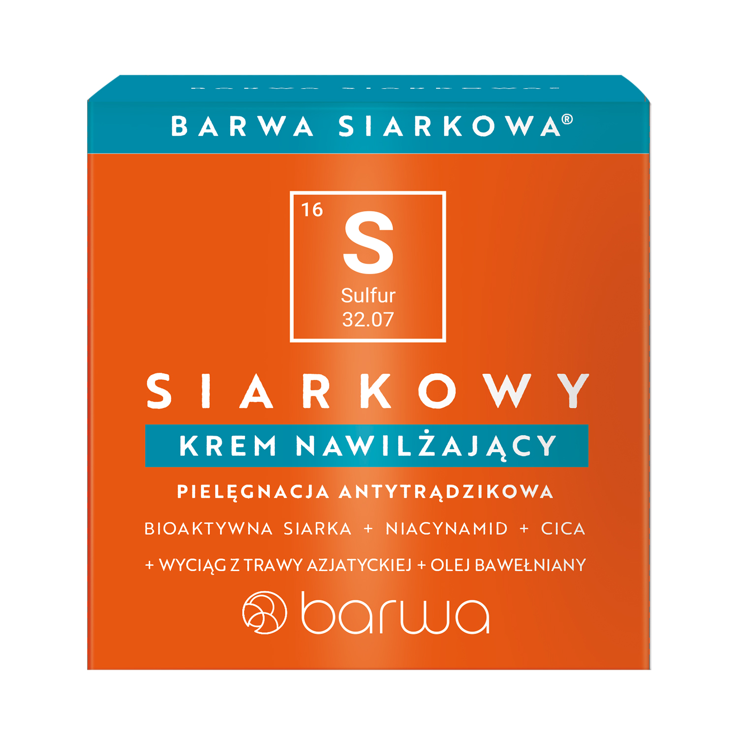 Nieznana Barwa Siarkowa, siarkowy krem nawilżający, 50 ml
