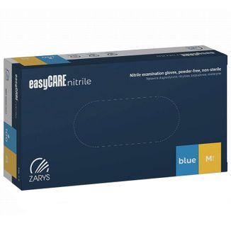 EasyCare Nitrile, rękawice nitrylowe, niejałowe, bezpudrowe, rozmiar M, 100 sztuk - zdjęcie produktu