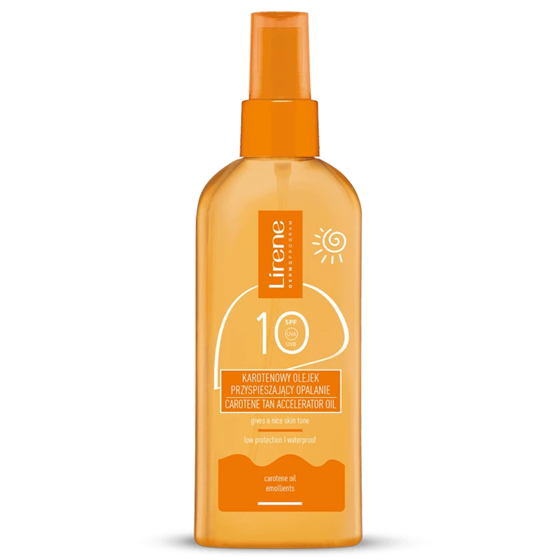 Lirene Lirene Sun, karotenowy olejek przyspieszający opaleniznę, SPF 10, 150 ml — Inhaltsstoffe und Bewertung