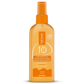 Lirene Sun, karotenowy olejek przyspieszający opaleniznę, SPF 10, 150 ml - zdjęcie produktu