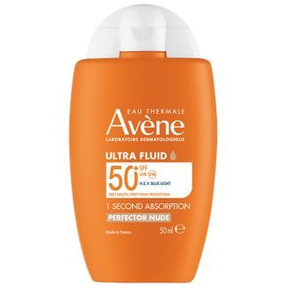 Avene Ultra Fluid Perfector Nude, bardzo wysoka ochrona, do skóry wrażliwej, SPF 50+, 50 ml - zdjęcie produktu