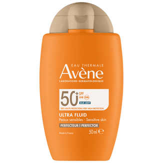 Avene Ultra Fluid Perfector, krem przeciwsłoneczny do twarzy, skóra wrażliwa, SPF 50+, 50 ml - zdjęcie produktu