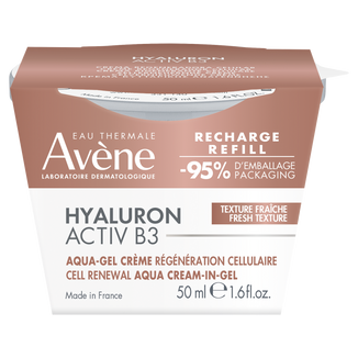 Avene Hyaluron Activ B3, krem-żel odbudowujący komórki, refill, 50 ml - zdjęcie produktu