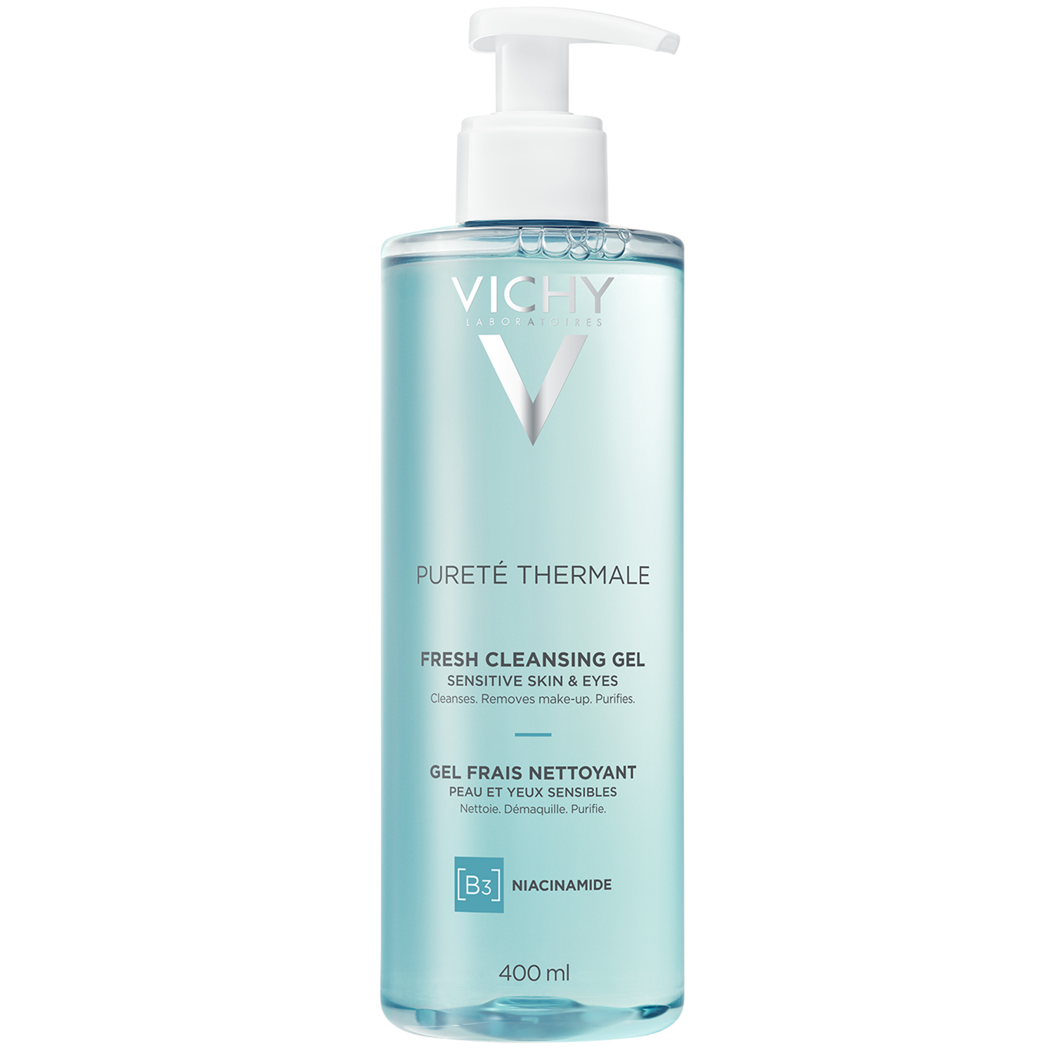 Vichy Vichy Purete Thermale erfrischendes Gesichtsreinigungsgel, 400 ml — Inhaltsstoffe und Bewertung