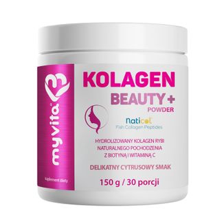 MyVita Kolagen Beauty+, smak cytrusowy, 150 g - zdjęcie produktu