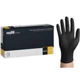 EasyCare Nitrile, rękawice nitrylowe, niejałowe, bezpudrowe, czarne, rozmiar M, 100 sztuk - miniaturka zdjęcia produktu
