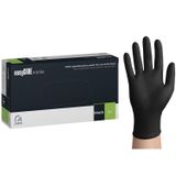 EasyCare Nitrile, rękawice nitrylowe, niejałowe, bezpudrowe, czarne, rozmiar L, 100 sztuk - miniaturka zdjęcia produktu