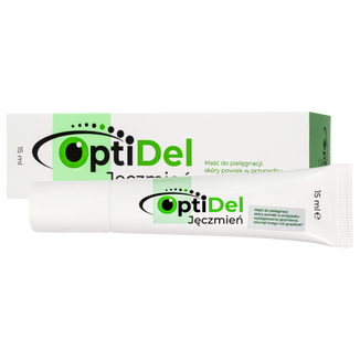 OptiDel Jęczmień, maść do powiek na jęczmień zewnętrzny, 15 ml - zdjęcie produktu