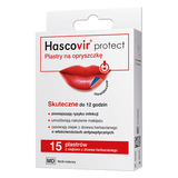 Hascovir Protect, plastry na opryszczkę, 15 sztuk - miniaturka zdjęcia produktu
