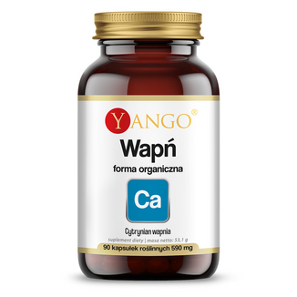 Yango Wapń, cytrynian wapnia, 90 kapsułek Yango Wapń, cytrynian wapnia, 90 kapsułek - zdjęcie produktu