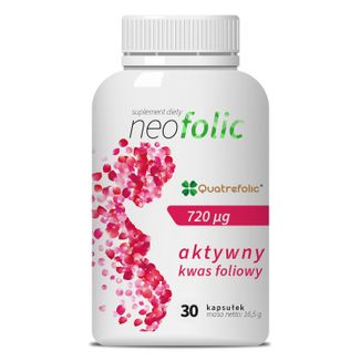 NeoFolic, kwas foliowy 400 µg, 30 tabletek ulegających rozpadowi w jamie ustnej - zdjęcie produktu