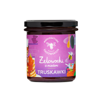 Manufaktura Rodziny Sadowskich Żelowocki z miodem, truskawki, 320 g Manufaktura Rodziny Sadowskich Żelowocki z miodem, truskawki, 320 g - zdjęcie produktu