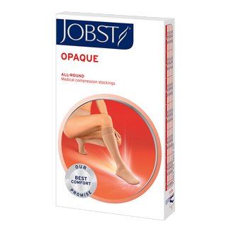 Jobst Opaque, podkolanówki uciskowe, CCL2, zamknięte palce, rozmiar 2, petite, karmelowe KRÓTKA DATA - zdjęcie produktu