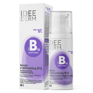 Idee Derm, krem z witaminą B12 intensywnie regenerujący, 50 ml - zdjęcie produktu