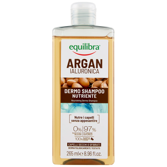 Equilibra Argan, szampon odżywczy, argan i kwas hialuronowy, 265 ml Equilibra Argan, szampon odżywczy, argan i kwas hialuronowy, 265 ml - zdjęcie produktu