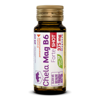 Olimp Chela-Mag B6 Forte Shot, ampułka, smak wiśniowy, 25 ml - zdjęcie produktu