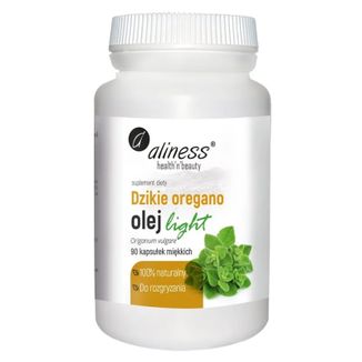 Aliness Dzikie Oregano, olej light, 90 kapsułek miękkich - zdjęcie produktu