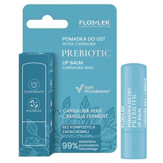 Floslek Laboratorium Prebiotic, pomadka do ust, wosk carnauba, 4 g - zdjęcie produktu