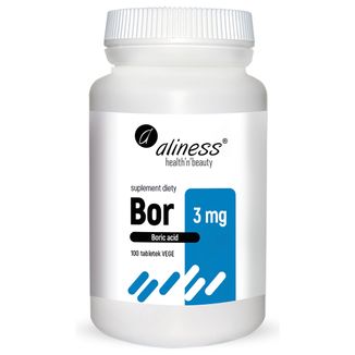 Aliness Bor 3 mg, kwas borowy, 100 tabletek vege - zdjęcie produktu
