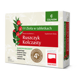 Zioła w tabletkach Ruszczyk Kolczasty, 60 tabletek powlekanych - miniaturka zdjęcia produktu