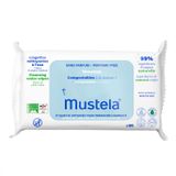 Mustela, chusteczki oczyszczające, kompostowalne, bezzapachowe, od urodzenia, 60 sztuk - miniaturka zdjęcia produktu