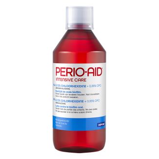 Perio-Aid Intensive Care 0,12%, płyn do płukania jamy ustnej z chlorheksydyną, 500 ml - zdjęcie produktu