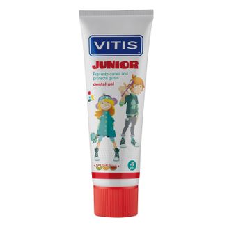 Vitis Junior, pasta w żelu dla dzieci, tutti frutti, od 6 lat, 75 ml - zdjęcie produktu