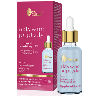 Ava Aktywne Peptydy, serum poprawiające kondycję skóry, peptyd miedziowy 3%, 30 ml Ava Aktywne Peptydy, serum poprawiające kondycję skóry, peptyd miedziowy 3%, 30 ml - zdjęcie produktu